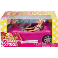 Barbie Doll and Car in Pink